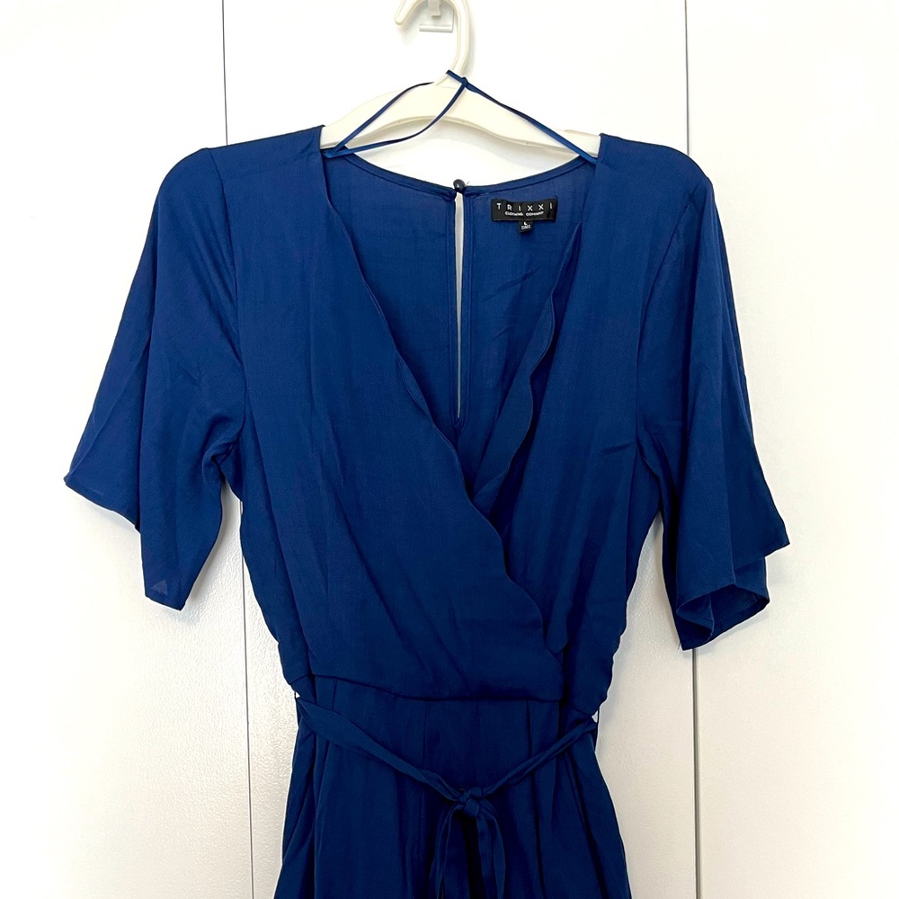Navy Blue Womans Romper